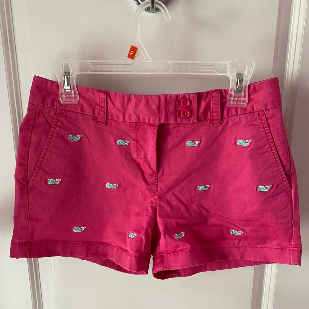 Vineyard Vines Hot Pink Whale Shorts